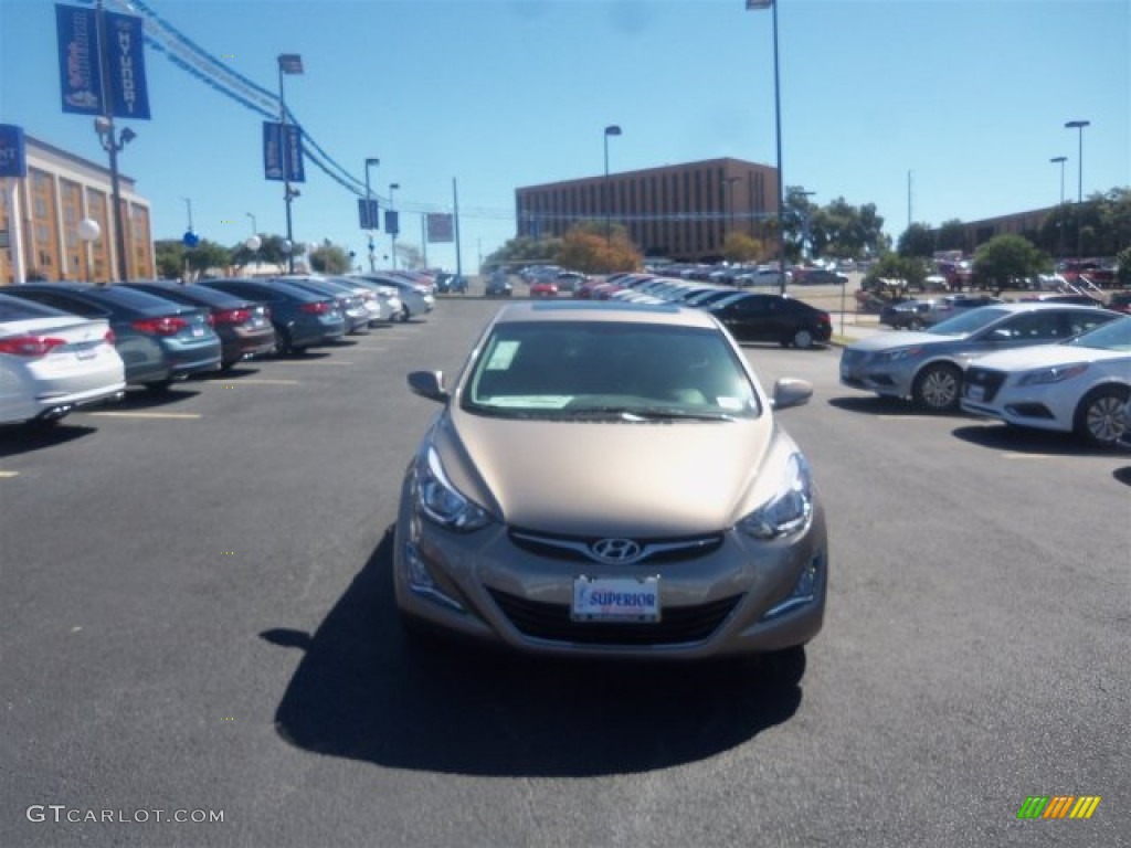 2016 Elantra Value Edition - Desert Bronze / Black photo #4