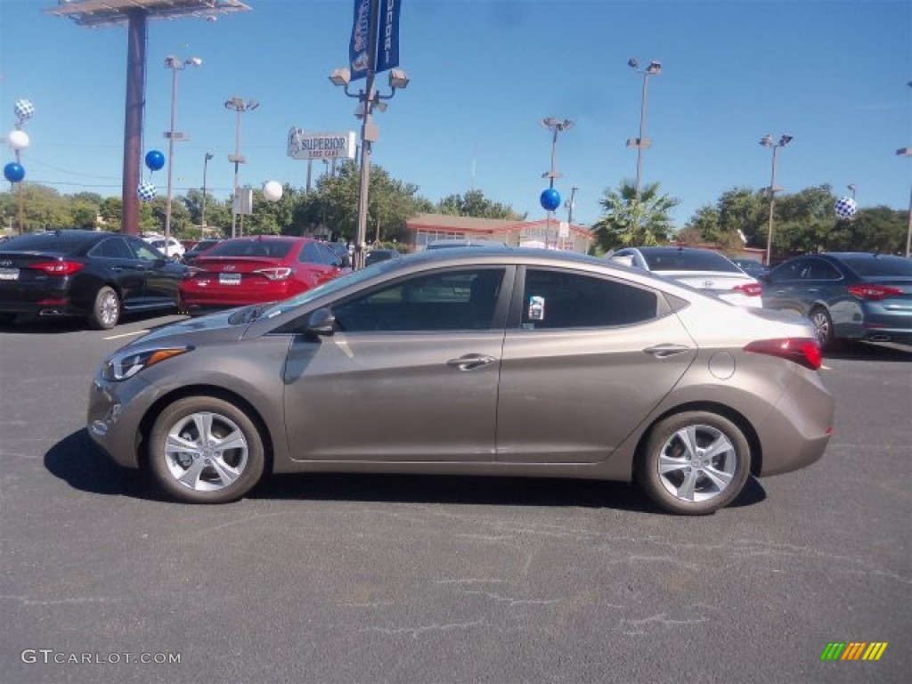 2016 Elantra Value Edition - Desert Bronze / Black photo #7