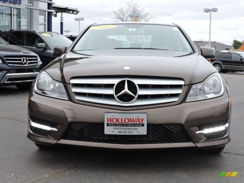 2013 C 300 4Matic Sport - Dolomite Brown Metallic / Almond Beige photo #2