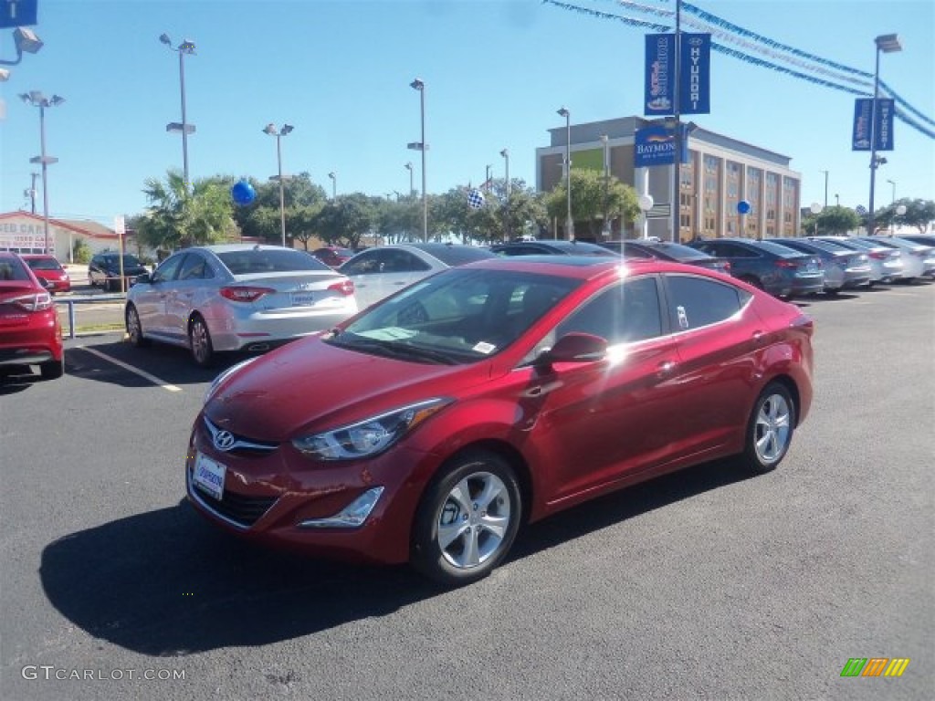 2016 Elantra Value Edition - Red / Beige photo #5