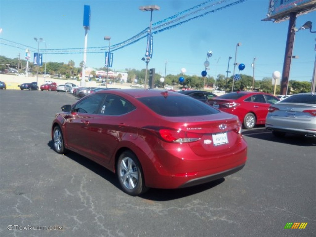 2016 Elantra Value Edition - Red / Beige photo #8