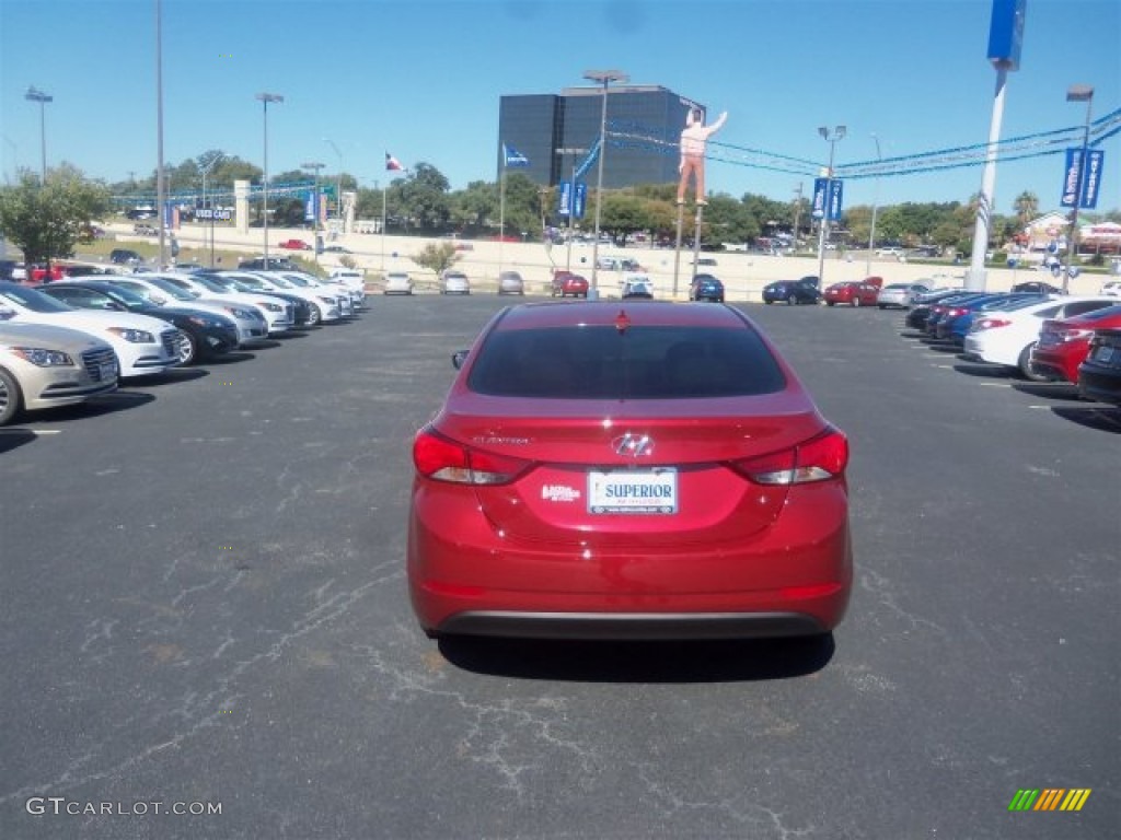 2016 Elantra Value Edition - Red / Beige photo #9