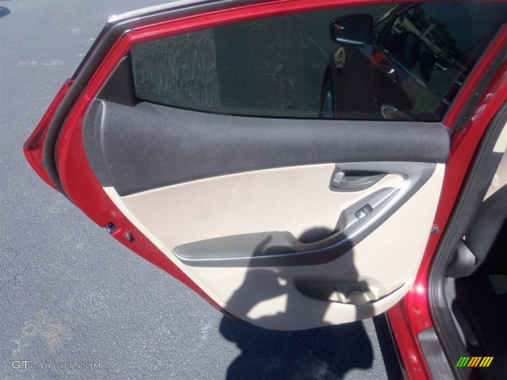 2016 Elantra Value Edition - Red / Beige photo #18