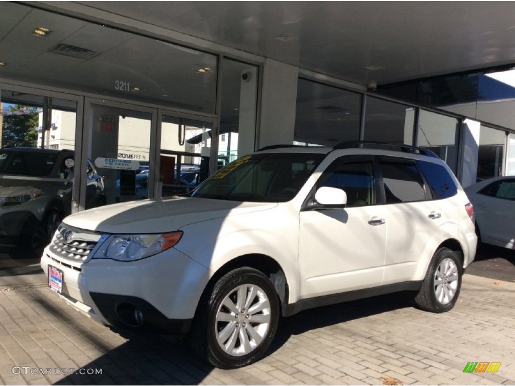 2012 Forester 2.5 X Limited - Satin White Pearl / Platinum photo #1