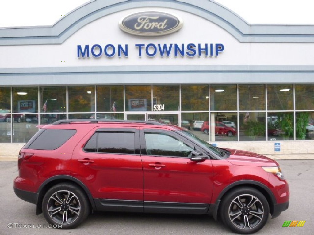 2015 Explorer Sport 4WD - Ruby Red / Sport Charcoal Black photo #1
