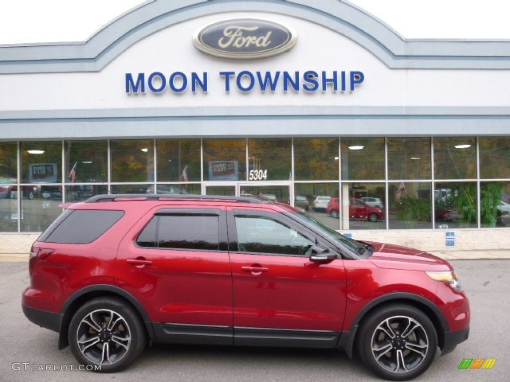 2015 Explorer Sport 4WD - Ruby Red / Sport Charcoal Black photo #1
