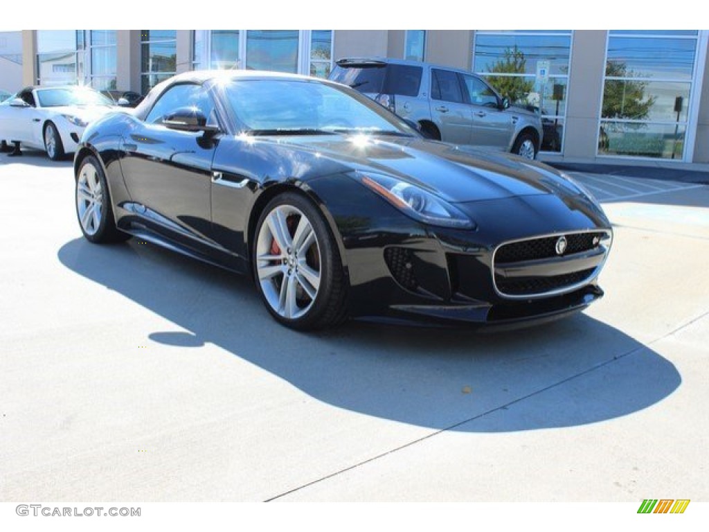 2014 F-TYPE V8 S - Ultimate Black Metallic / Jet photo #1