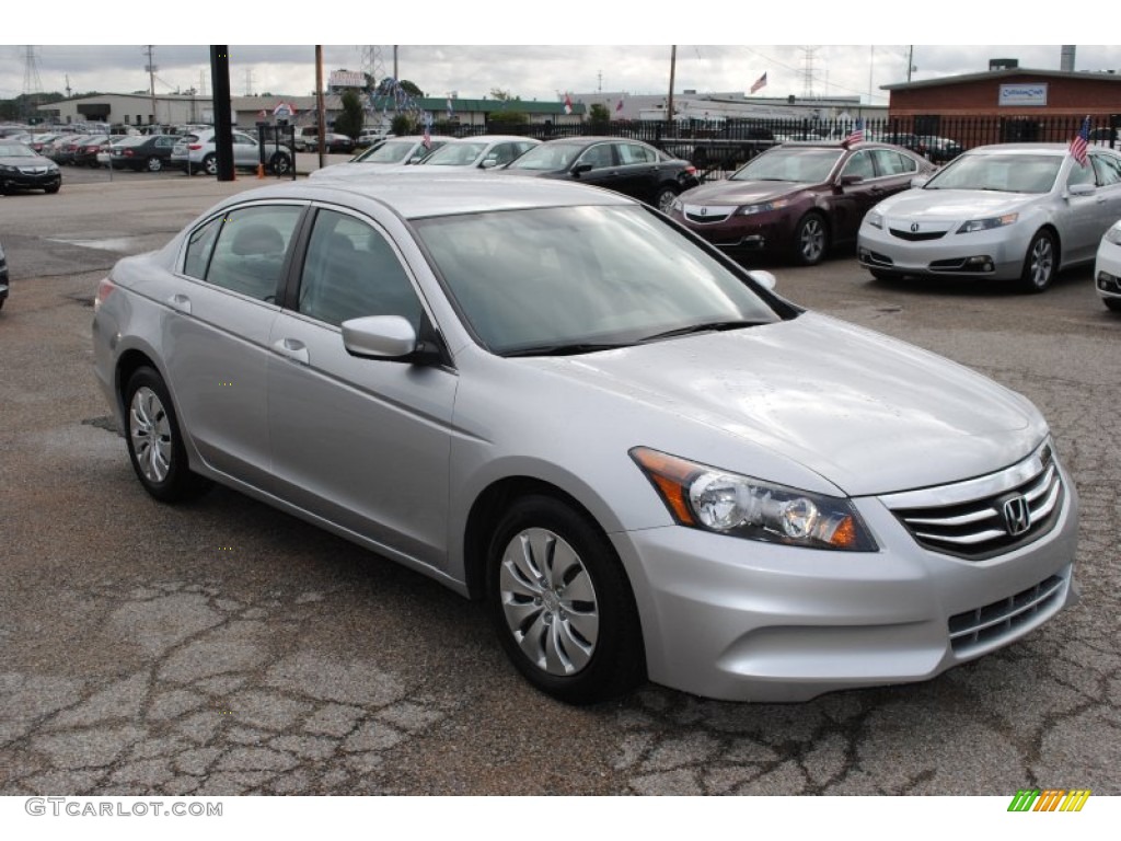 Alabaster Silver Metallic 2012 Honda Accord LX Sedan Exterior Photo #108273014