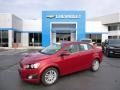 Crystal Red Tintcoat 2013 Chevrolet Sonic LT Sedan Exterior