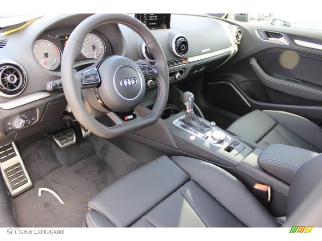 Black Interior 2016 Audi S3 2.0T Prestige quattro Photo #108277031