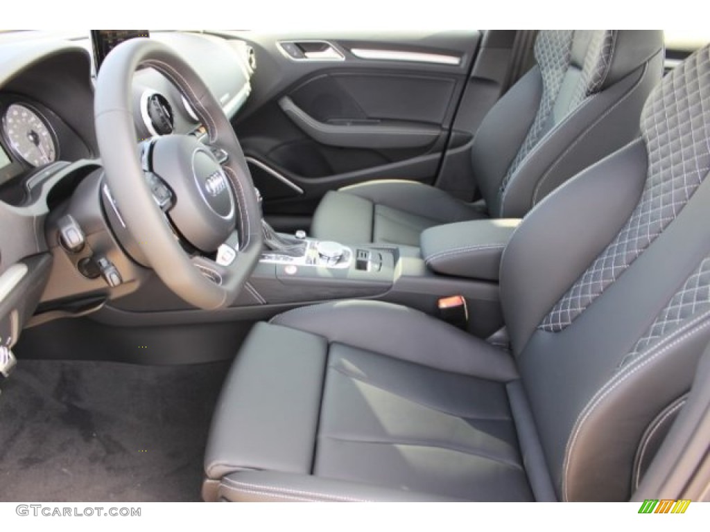 Black Interior 2016 Audi S3 2.0T Prestige quattro Photo #108277058