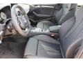2016 Audi S3 Black Interior Front Seat Photo