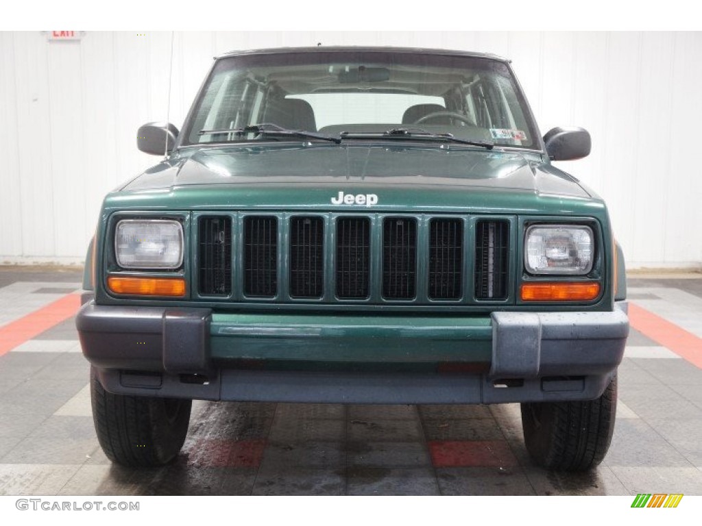 2001 Cherokee Sport 4x4 - Forest Green Pearlcoat / Agate photo #4