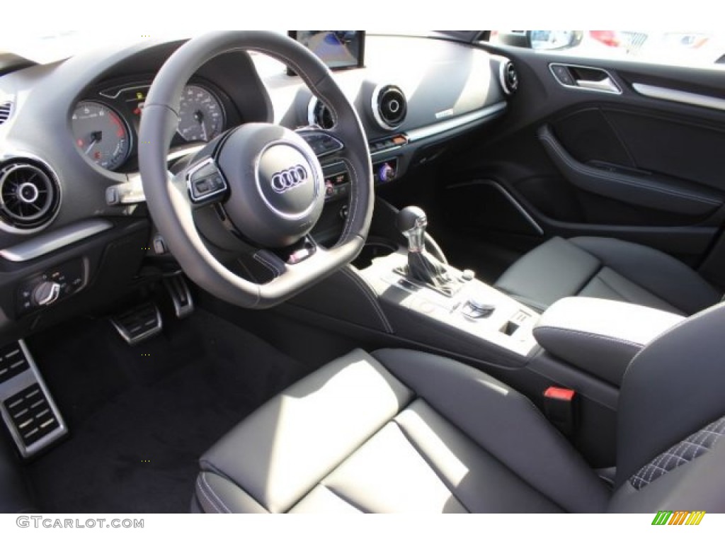 Black Interior 2016 Audi S3 2.0T Prestige quattro Photo #108278327