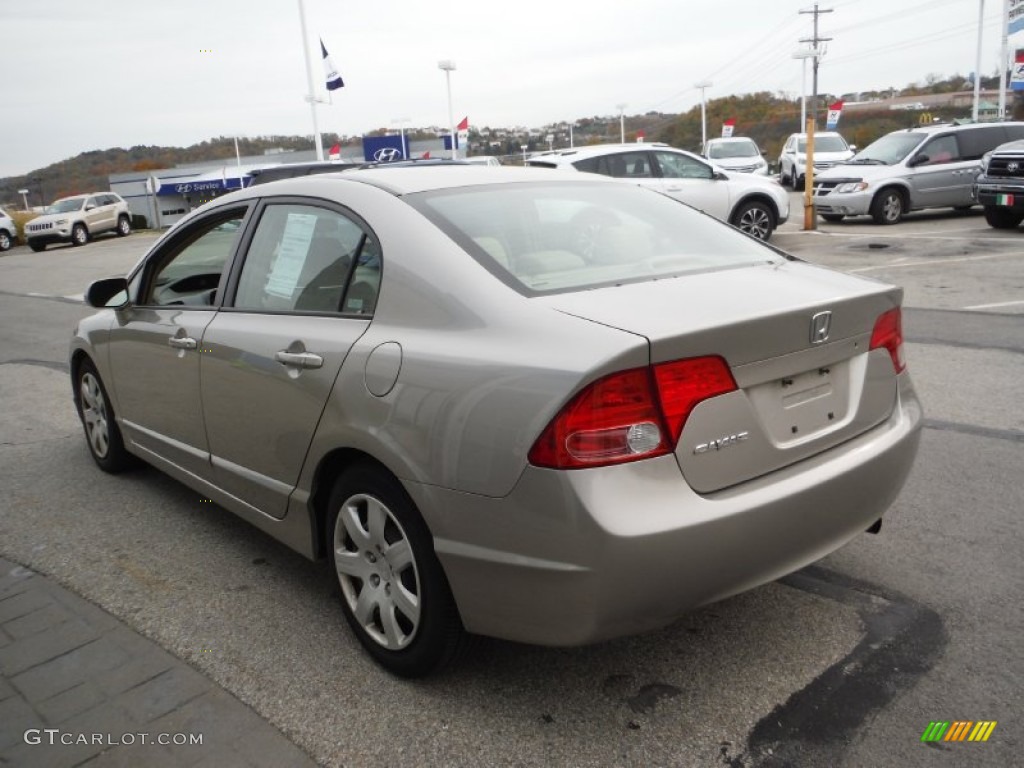 2006 Civic LX Sedan - Shoreline Mist Metallic / Ivory photo #7