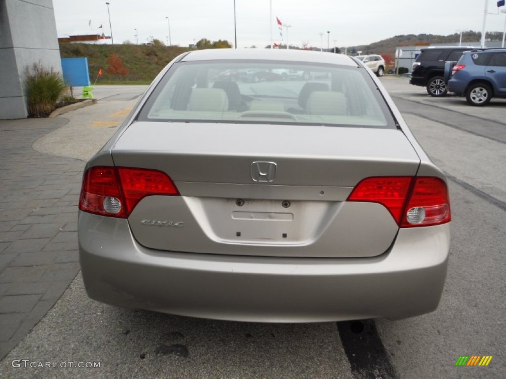 2006 Civic LX Sedan - Shoreline Mist Metallic / Ivory photo #8