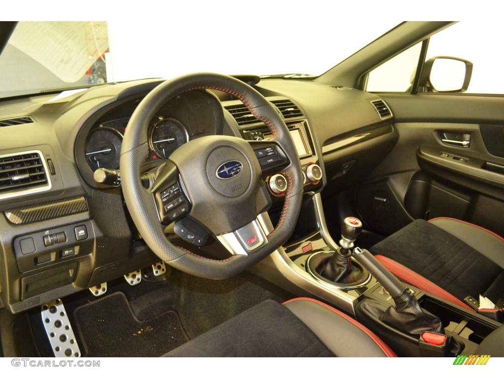 Carbon Black Interior 2015 Subaru WRX STI Photo #108279179