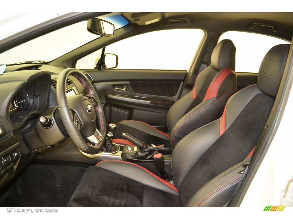 Carbon Black Interior 2015 Subaru WRX STI Photo #108279221