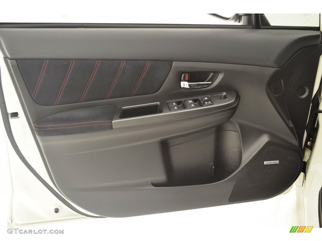 2015 Subaru WRX STI Carbon Black Door Panel Photo #108279391