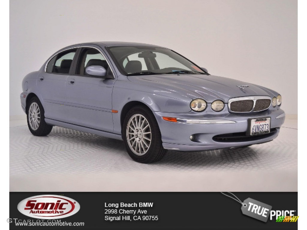 2007 X-Type 3.0 - Glacier Blue Metallic / Stone photo #1