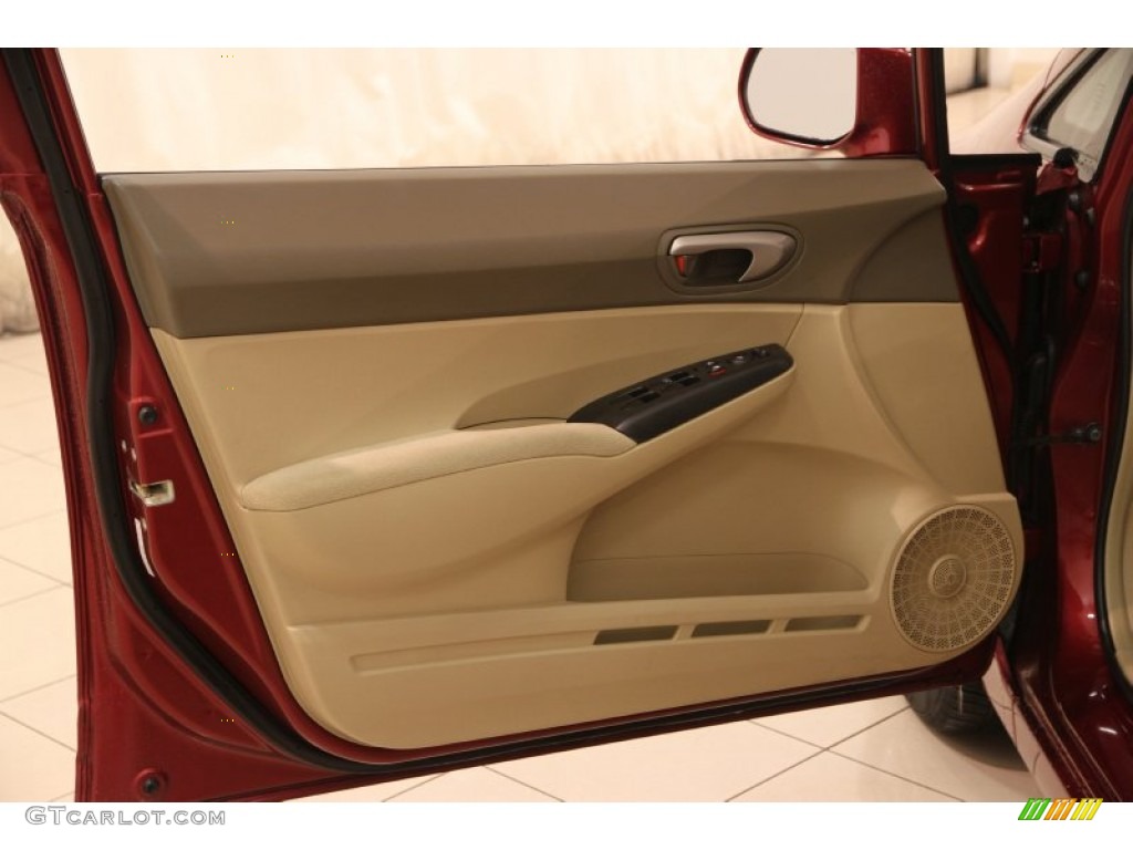 2008 Honda Civic LX Sedan Ivory Door Panel Photo #108281804