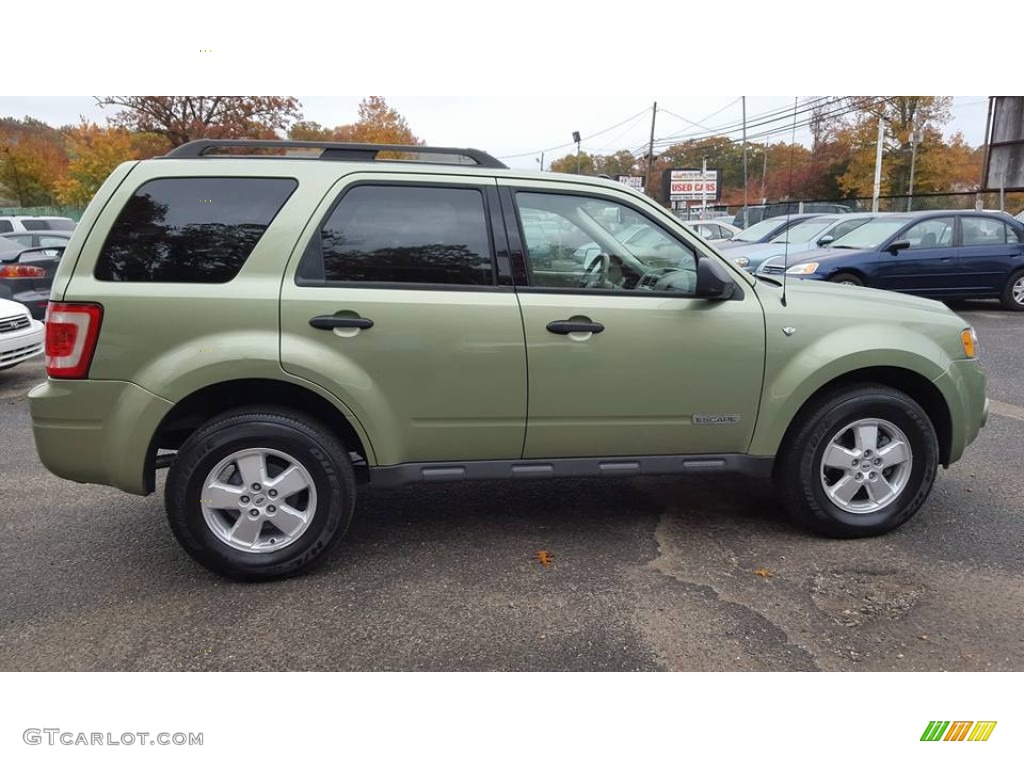 2008 Escape XLT V6 4WD - Kiwi Green Metallic / Camel photo #7