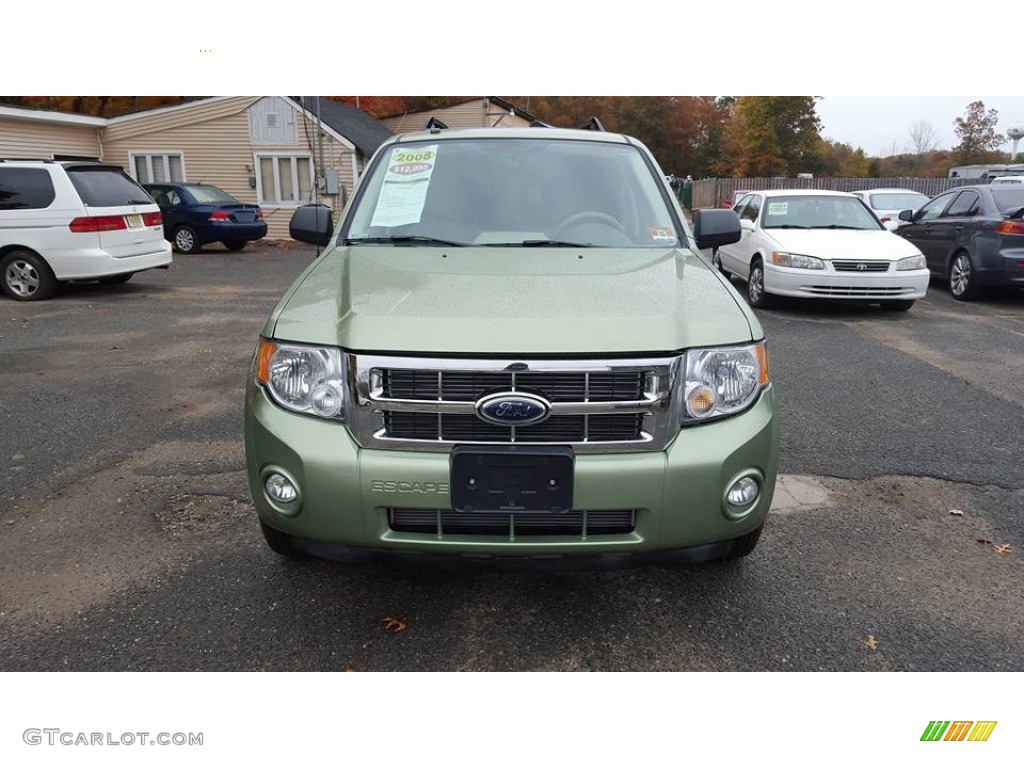 2008 Escape XLT V6 4WD - Kiwi Green Metallic / Camel photo #9