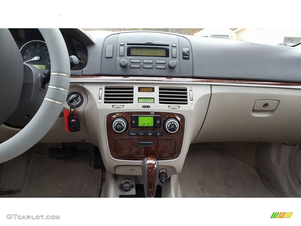 2006 Sonata LX V6 - Aquamarine Pearl / Beige photo #10