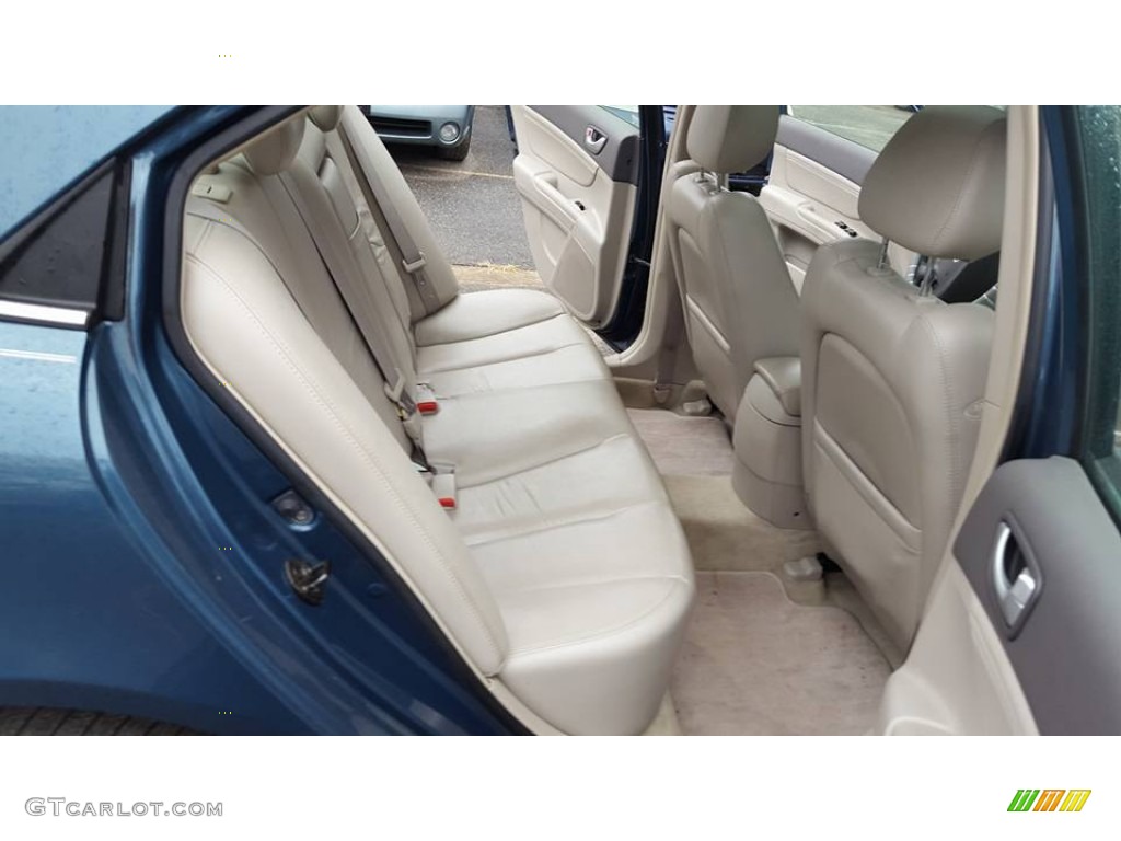 2006 Sonata LX V6 - Aquamarine Pearl / Beige photo #13