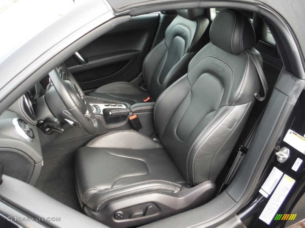 Black Interior 2013 Audi TT S 2.0T quattro Roadster Photo #108283046
