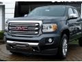 Cyber Gray Metallic - Canyon SLT Crew Cab 4x4 Photo No. 4