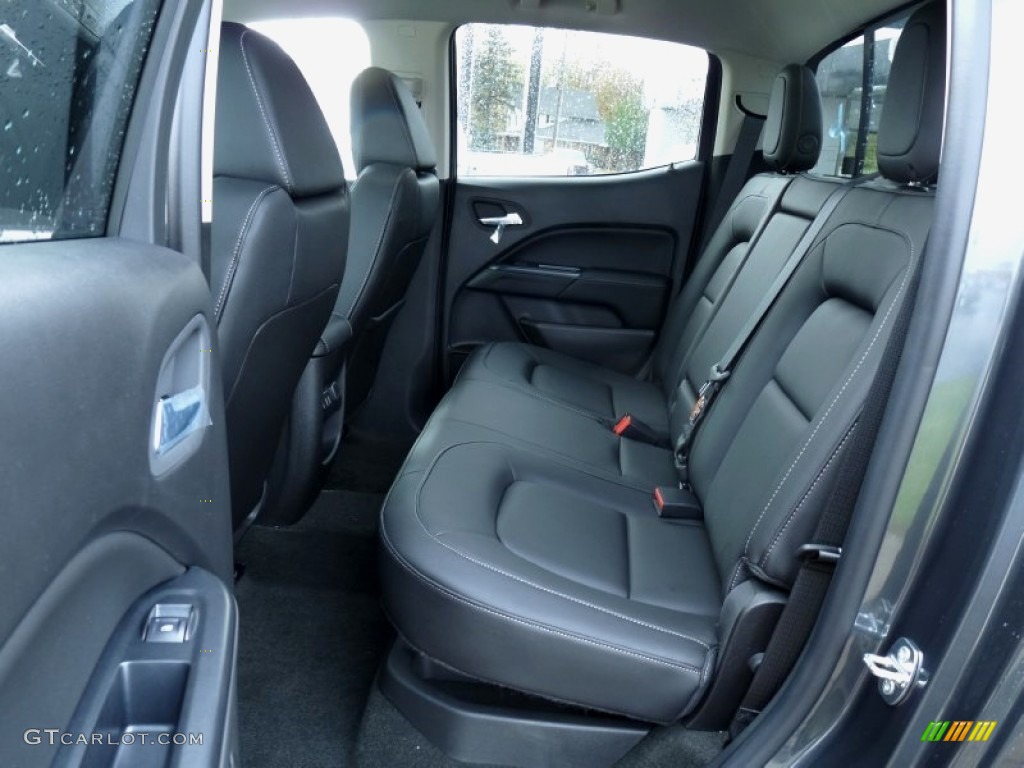 Jet Black Interior 2016 GMC Canyon SLT Crew Cab 4x4 Photo #108283148