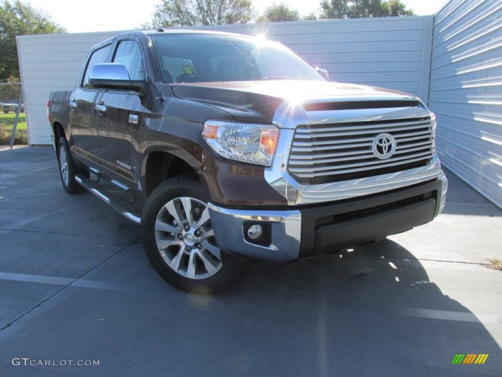 2016 Tundra Limited CrewMax - Sunset Bronze Mica / Black photo #2