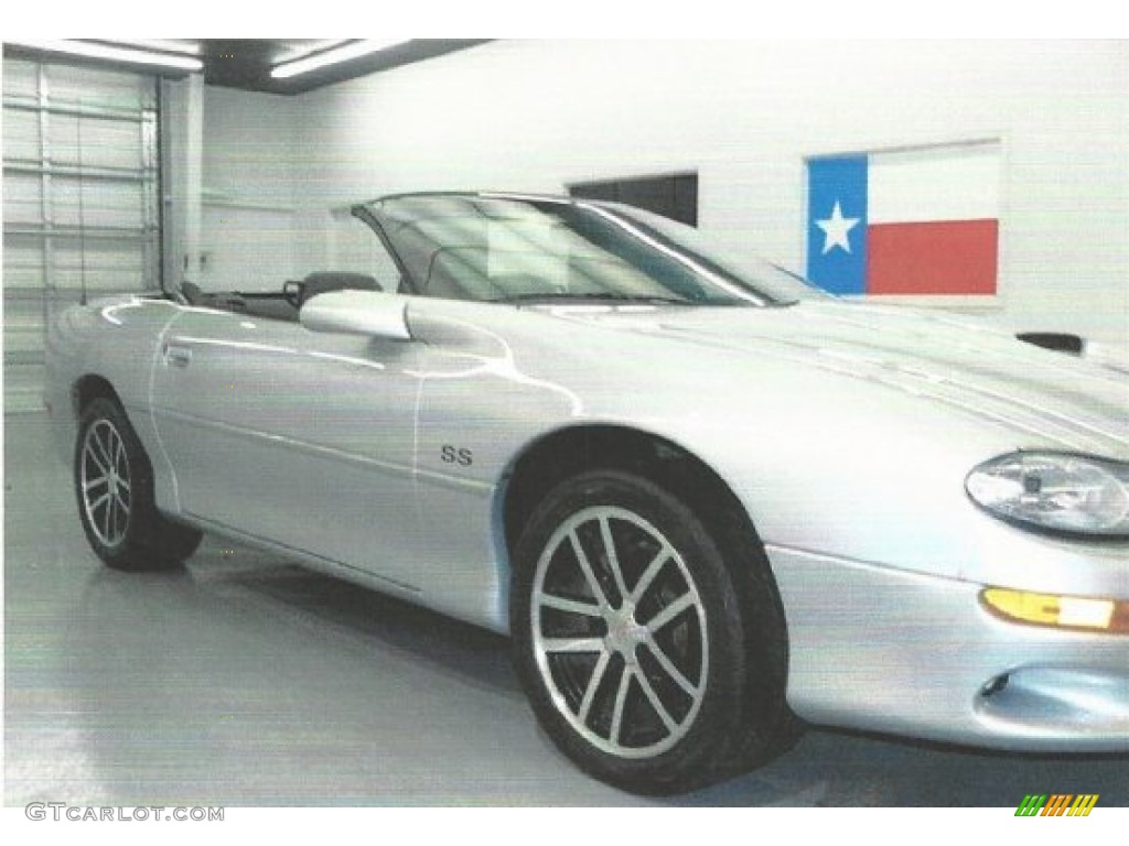 2002 Camaro Z28 SS Convertible - Sebring Silver Metallic / Ebony Black photo #10