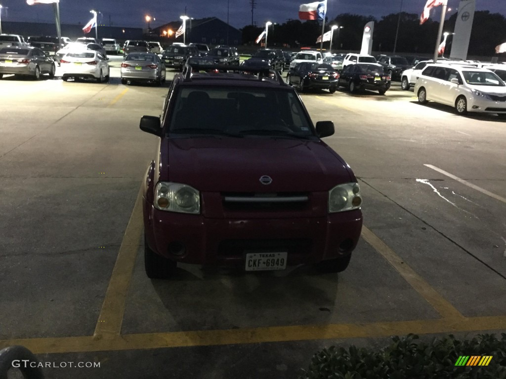 2003 Frontier XE V6 Crew Cab - Aztec Red / Gray photo #1