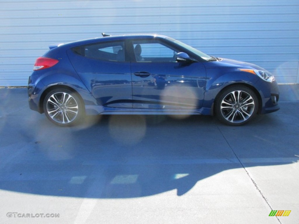 2016 Veloster Turbo - Pacific Blue / Black photo #3