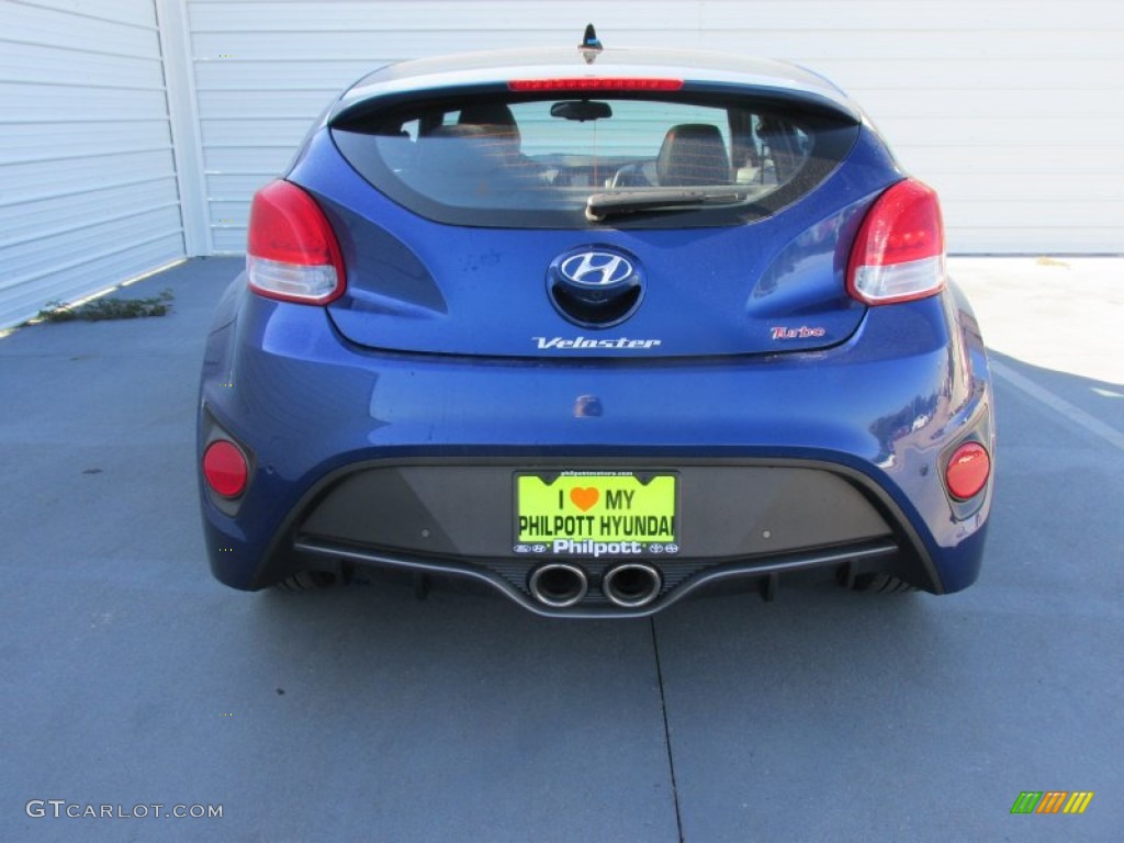 2016 Veloster Turbo - Pacific Blue / Black photo #5