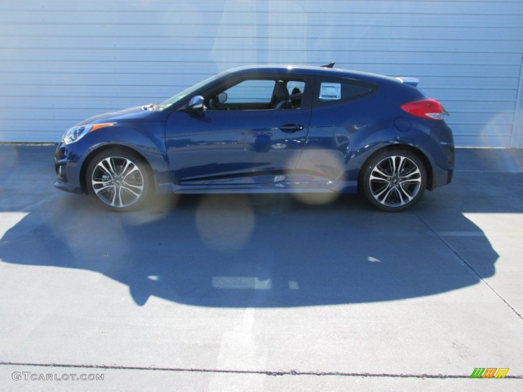 2016 Veloster Turbo - Pacific Blue / Black photo #6