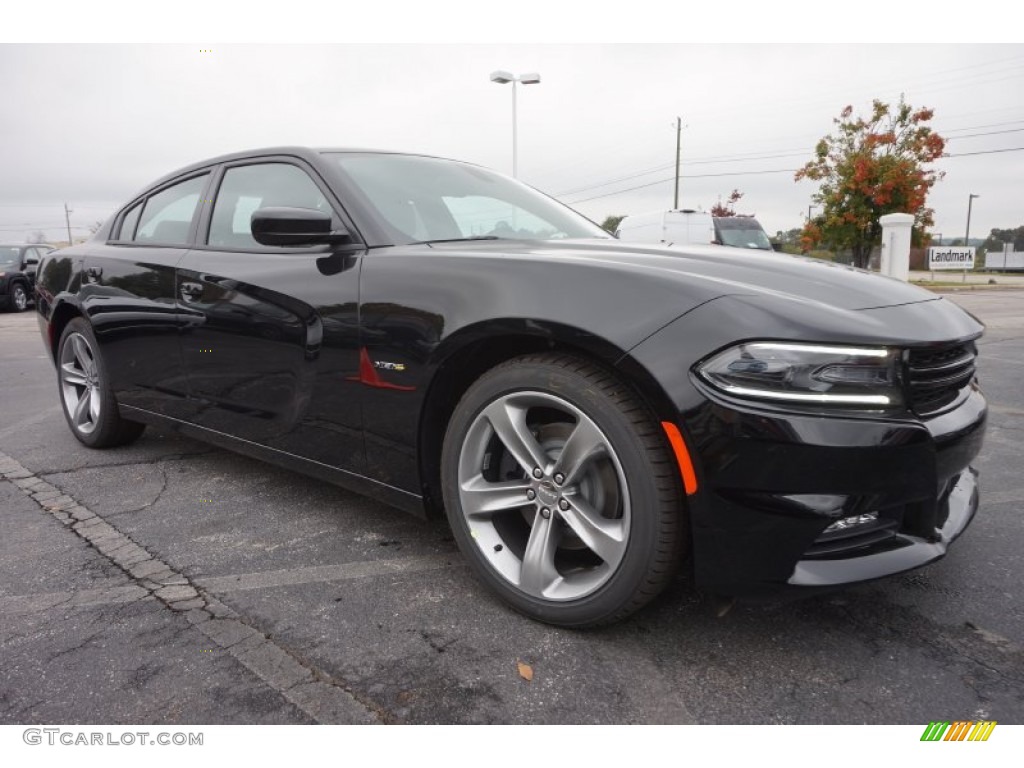 Pitch Black 2016 Dodge Charger R/T Exterior Photo #108289924