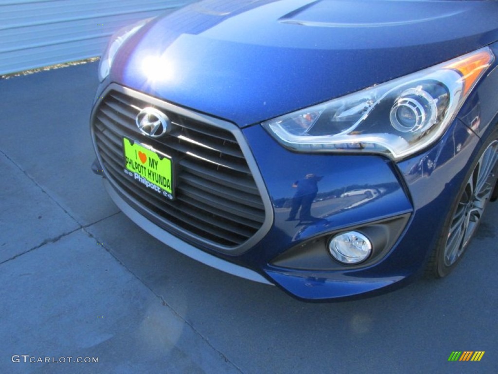 2016 Veloster Turbo - Pacific Blue / Black photo #10