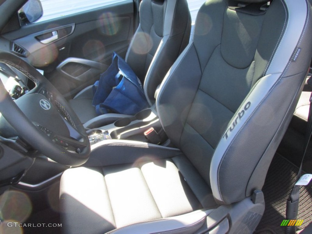 2016 Veloster Turbo - Pacific Blue / Black photo #20