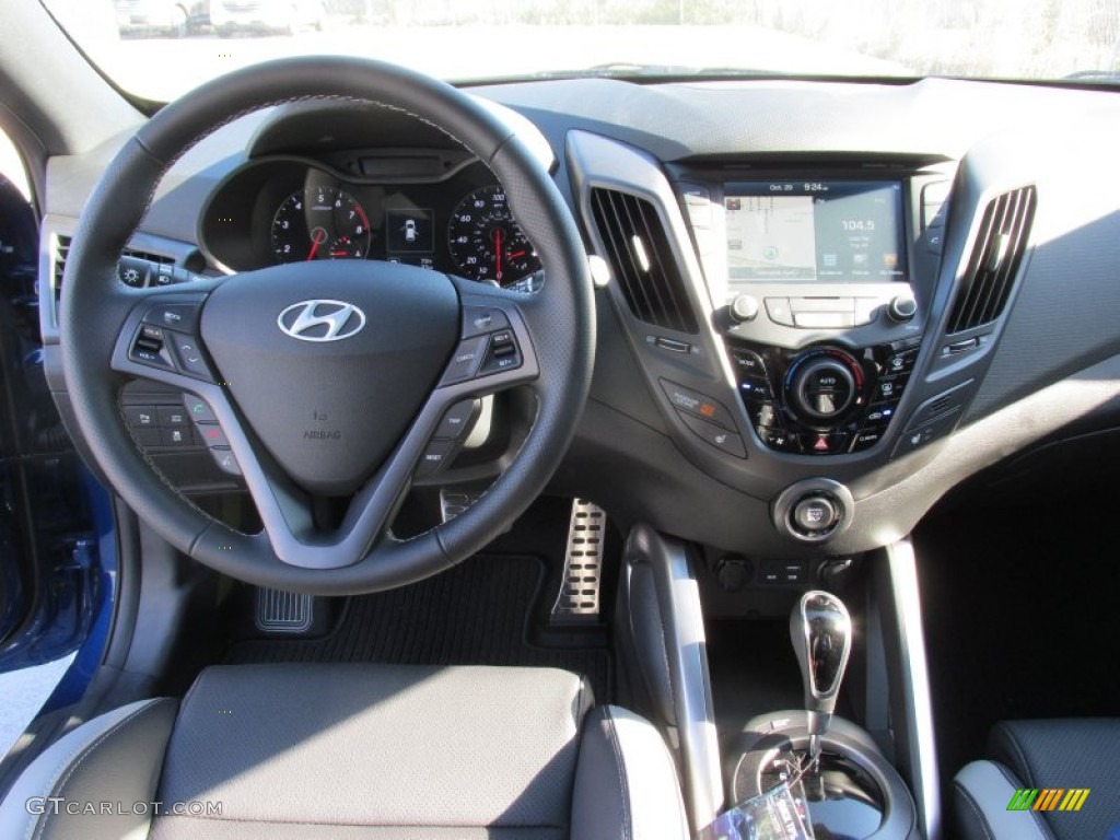 2016 Veloster Turbo - Pacific Blue / Black photo #23
