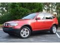 2004 Flamenco Red Metallic BMW X3 3.0i  photo #14