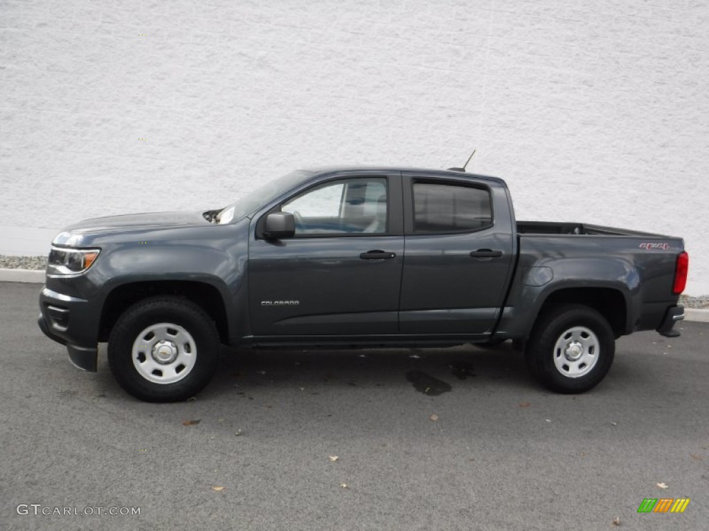 Cyber Gray Metallic 2015 Chevrolet Colorado WT Crew Cab 4WD Exterior Photo #108293256