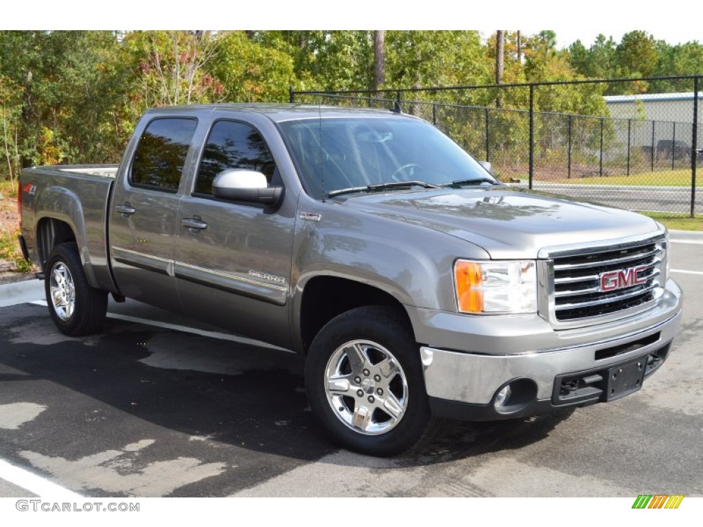 Mocha Steel Metallic 2013 GMC Sierra 1500 SLE Crew Cab 4x4 Exterior Photo #108293778