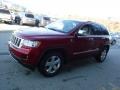 2011 Inferno Red Crystal Pearl Jeep Grand Cherokee Overland 4x4  photo #6