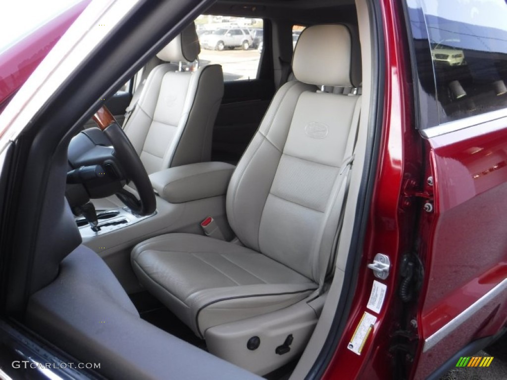 2011 Grand Cherokee Overland 4x4 - Inferno Red Crystal Pearl / Dark Frost Beige/Light Frost Beige photo #12