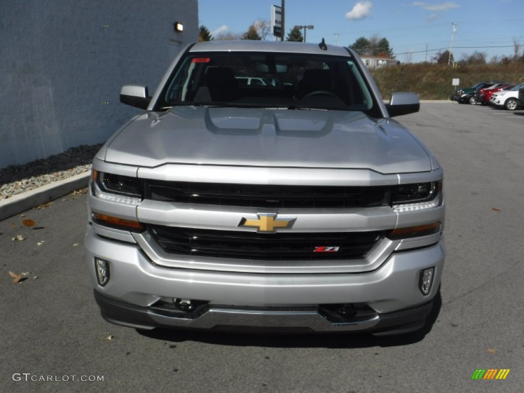 Silver Ice Metallic 2016 Chevrolet Silverado 1500 LT Z71 Double Cab 4x4 Exterior Photo #108295282