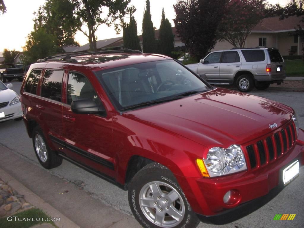 2006 Grand Cherokee Laredo - Inferno Red Crystal Pearl / Medium Slate Gray photo #4