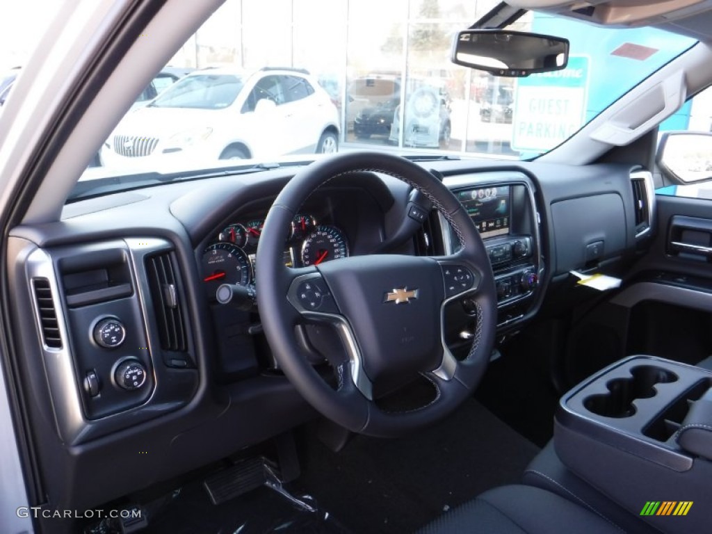 Jet Black Interior 2016 Chevrolet Silverado 1500 LT Z71 Double Cab 4x4 Photo #108295395